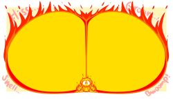 big_ass big_breasts breasts bubble_butt chubby cleavage female fire huge_ass hyper_ass original_character original_characters puffster3 thick_thighs wide_hips