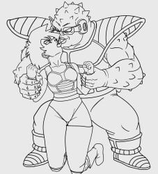 animated animation animation_art dodoria dragon_ball dragon_ball_z dragonball gif kiss kissing seripa