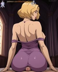 1girl 1girls adult adult_female ai_generated ass back_view big_ass big_breasts blonde_female blonde_hair blue_eyes boobs booty breasts bust busty busty_female busty_girl butt buttjob cleavage cock collarbone creature_commandos dc dc_comics dick dress female female_on_male first_person_view from_behind girl girl_on_top ilana_rostovic large_breasts lipstick machine_muse male_pov mature mature_body mature_female necklace nipples penis penis_on_ass pov pov_male princess purple_dress rear_view sexy sexy_body short_hair solo_focus tits uncensored watermark