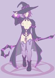 1boy big_penis clothes clothing dark_mage dark_mage_(monster_girl_encyclopedia) functionally_nude functionally_nude_male gay gay_male genderswap_(ftm) mage magician magician_hat male male_lingerie male_only monster_girl_(genre) monster_girl_encyclopedia nude nude_male penis rule_63 yaoi