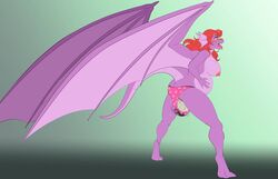 animal_humanoid anthro ass_cleavage blocked_birth blocked_egg butt_crack clothing dragon dragon_humanoid egg egg_in_panties egg_laying female humanoid panties pregnant pregoo solo underwear