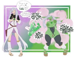 1girls ass big_ass big_butt black_clover breasts bubble_ass bubble_butt butt chubby chubby_female fat_butt female female_only goblin goblin_female goblin_girl goblinification green_skin huge_ass huge_butt kyokeer large_ass large_butt noelle_silva pussy shortstack small_breasts solo thick_thighs twintails white_hair