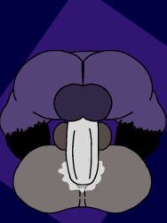 1futa anon ass beat_banger butt futa giant_ass giant_female giant_futa giant_penis gooseworx gooseworx_(character) mating_press penis purple_body semen sex shape_head titjob triangle_head