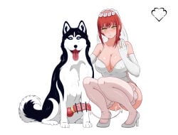 2d after_bestiality after_sex after_vaginal bangs bestiality_marriage big_breasts blush bridal_gauntlets bridal_veil bride canine canine_on_human canine_penis censored chainsaw_man cleavage clothing cock_ring cum cum_in_pussy cum_string cum_trail domestic_dog eve94 female_on_feral feral feral_on_female feral_on_human gloves happy hi_res high_heels human human_female human_on_feral interspecies knot large_breasts looking_at_viewer looking_pleasured loving_it makima_(chainsaw_man) makima_dogs married_couple married_to_feral pussy red_hair romantic romantic_couple smiling_at_viewer stockings thighhighs veil wedding_ring zoophilia