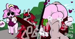 2koma absurd_res anthro balls black_eyes bodily_fluids braided_hair clothed clothed_sex clothing comic crimson_clover cum cum_dripping_from_mouth cum_in_mouth cum_inside cum_on_neck deep_throat dialogue drinking drinking_cum duo female gastropod genital_fluids genitals grey_body grey_skin hair hi_res jerry_capshell long_hair male male/female mollusk musk neck_bulge oral oral_penetration orgasm penetration penis pink_body pink_hair pink_skin red_hair sex sharp_teeth shell_hat snail speech_bubble spiral_stream_derby teeth thefablednekos