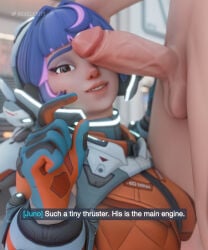 degradation degrading humiliating humiliation juno_(overwatch) overwatch overwatch_2 small_penis small_penis_humiliation sph