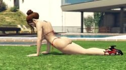asian_female big_ass big_breasts big_thighs bikini grand_theft_auto grand_theft_auto_online grand_theft_auto_v gta_online_female_character high_heels hot outdoors pool red_bikini sexy sexy_dance sexy_female sexy_pose tagme video
