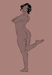 1girls artist_request ass barefoot breasts completely_nude female nude pose tagme vampire