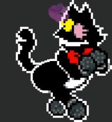 animated ass ass_jiggle catboy deltarune fart fart_cloud fart_fetish farting farts floofygecko furry gas gassy gif huge_ass male male_focus musical_note pixel_animation pixel_art pluey_(deltarune) sprite_edit
