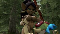 domination grin jayhog1992 league_of_legends mating_season nidalee nude_female riot_games source_filmmaker teemo yordle