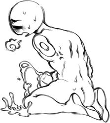 a_birby_(artist) cum jacking_off male male_only masturbation missing_arm on_knees solo_male