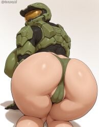 1girl 1girls ai-created ai_art ai_assisted ai_generated all_fours armor armored_female ass_focus big_ass big_breasts big_butt breasts butt butt_focus cameltoe clothed clothed_female clothing crossgender curvy curvy_figure female female_focus female_only first_person_view from_behind halo halo_(game) halo_(series) hyper innie_pussy inviting kneeling large_butt large_female light-skinned_female light_skin low-angle_view master_chief on_ground on_knees panties plump_labia pov power_armor presenting presenting_ass presenting_hindquarters presenting_pussy simple_background spartan_(halo) straight teasing thick_ass thick_thighs topwear video_game_character video_games voluptuous voluptuous_female white_background white_body white_skin