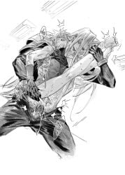 cloud_strife final_fantasy_vii gay gay_sex sephiroth yaoi