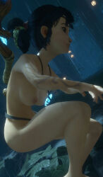 beautiful black_hair delicious japanese kena:_bridge_of_spirits kena_(character) kenahot kenamodnude kenanude naked naked_female picture_frame sexy sexy_body solo video_games