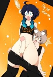 2d 2femboys cute cute_expression cute_eyes cute_faces cute_male erection felix_argyle femboy genshin_impact hooters open_mouth penis re:zero_kara_hajimeru_isekai_seikatsu scared surprised_expression trap venti_(genshin_impact) yaoi