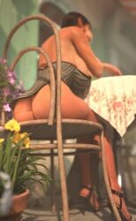 3d ass big_breasts braid breasts brown_eyes brown_hair bubble_butt busty female female_focus female_only heartist3d hourglass_figure lara_croft long_hair pinup pinup_pose suggestive tagme tomb_raider wide_hips