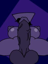 1futa beat_banger futa futanari gooseworx gooseworx_(character) horror penis purple_body shape_head titjob triangle_head