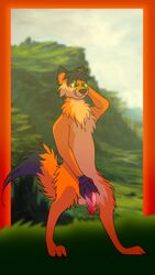 anthro bishopstarz canid canine fox knot male male_only mammal mirothefox pose solo