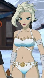 1girls ai_generated bianca_prisma bikini female rwby swimsuit white_bikini