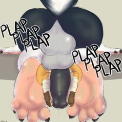 1:1 2020 3_toes 4_toes absurd_res ambiguous_gender anthro anthro_on_feral ass balls big_balls big_penis brown_body brown_fur claws digital_media_(artwork) doodlemouser duo english_text erection feet feral foot_fetish foot_focus foot_play footjob footwraps from_behind_position fur genitals hi_res hindpaw humanoid_genitalia humanoid_penis interspecies jammerhighwind male male/ambiguous mammal mephitid motion_blur mounting mouse multicolored_body murid murine nintendo nude onomatopoeia pawpads paws penile penis pink_pawpads pokémon_(species) pokemon pokemon_(species) pokephilia raichu rodent sex simple_background size_difference skunk sound_effects sparks_the_raichu text toe_claws toes two-footed_footjob video_games wraps