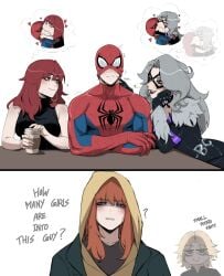 1boy 4girls avengers big_ass big_breasts big_thighs black_cat_(marvel) black_cat_(marvel_rivals) black_widow_(marvel) breasts chest curvaceous curvy curvy_figure digital_media_(artwork) female hips hourglass_figure huge_ass huge_breasts huge_thighs jean_grey large_ass large_breasts large_thighs light-skinned_female light-skinned_male light_skin male male/female marvel marvel_cinematic_universe marvel_comics marvel_girl marvel_rivals mary_jane_watson masoq095 mature mature_female multiple_girls mutant mutant_(marvel) mutate_(marvel) peter_parker red_hair redhead slim_waist spider-man spider-man_(series) straight telepath thick thick_hips thick_legs thick_thighs thighs thunderbolts voluptuous waist white_hair white_widow wide_hips x-men yelena_belova