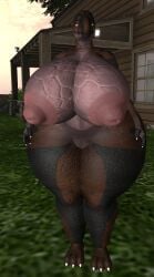 big_breasts breasts cleavage female ferialexonar furry huge_breasts hyper_breasts nipples tagme thick_thighs wide_hips