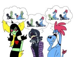 blush furry imagination imagining lesbian_sex lord_dominator oc original_character sylvia_(wander_over_yonder) wander_over_yonder yuri zbornak