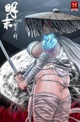 1girls 2026 505_games asian asian_female ass bai_wuchang black_hair breasts chinese chinese_female female female_only hair hat holding holding_weapon illustration mrestella red_eyes soulslike sword video_games weapon wuchang:_fallen_feathers