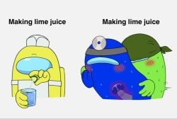 among_us among_us_(series) blue_(among_us) cum internal_cumshot internal_view lime_(among_us) penetration penis yellow_(among_us)