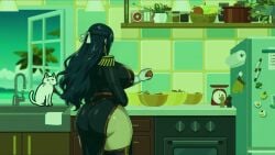ai ai_assisted ai_generated animal animated azuma_fubuki color colored feline giant_ass hop_on_(meme) huge_ass large_ass lawlbw191 mato_seihei_no_slave milf mp4 music nintendo rhythm_heaven rhythm_heaven_groove swaying swaying_ass tagme thick thick_ass video