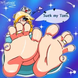 2d_(artwork) barefeet barefoot crown feet feet_fetish feet_focus foot_fetish foot_worship nintendo painted_toenails princemayansfw princess_rosalina purple_toenail_polish purple_toenails rosalina soles soles_female soles_fetish soles_focus text text_bubble toe_ring toe_rings toenail_polish toenails toes toes_spread