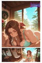 1girls aerith_gainsborough ai_generated bangs bewitching_thighs big_ass big_breasts big_thighs blue_sky blushing blushing_at_viewer blushing_profusely braid braided_hair braided_ponytail braids breasts brown_hair clouds cottage curly_hair deurahh female final_fantasy final_fantasy_vii final_fantasy_vii_remake flower flower_girl girly green_eyes hair_flower hair_ornament hair_ribbon half-closed_eyes hi_res high_resolution horny horny_female imminent_anal imminent_fellatio imminent_oral imminent_orgasm imminent_penetration imminent_sex imminent_vaginal large_breasts looking_at_viewer lying motion_lines navel necklace pov pov_eye_contact sky slutty_female smile solo steaming steaming_body stomach summer sunlight sunlight_rays sweat sweatdrop sweating sweating_profusely thick_ass thick_thighs thighs voluptuous voluptuous_body voluptuous_female wet
