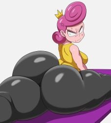 1girls angry angry_vein ass big_ass bottom_heavy breasts caked_up earrings fairy female_only large_ass light-skinned_female looking_back megamechxxx milf nickelodeon pink_hair small_breasts stretching sweatpants the_fairly_oddparents thick_thighs thighs thunder_thighs wanda_fairywinkle-cosma working_out