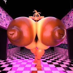 1girls 3d 3d_(artwork) absurd_res adri164 animatronic areola armpit_hair avian big_breasts big_nipples bird body_hair breasts brown_areola chicken female five_nights_at_freddy's five_nights_at_freddy's_2 galliform gallus_(genus) hairy_female hallway hallway_in_background hi_res huge_areolae huge_breasts hyper hyper_breasts looking_at_viewer machine nipples phasianid pubes pubes_exposed robot scottgames sharp_teeth smile solo solo_female stretching teeth toy_chica_(fnaf) yellow_body