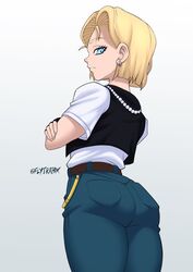 android 18 from dragon ball by flytrapxx