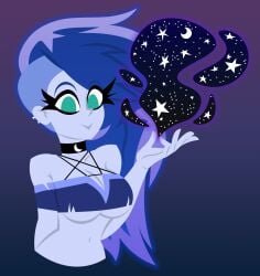 1girls 2026 2d 2d_(artwork) 2d_artwork big_breasts blue-haired_female blue-skinned_female blue_body blue_eyebrows blue_hair blue_hair_female blue_skin breasts choker clipped_ear clothed clothed_female clothing dark_magic digital_media_(artwork) ear_clip earclip egor418 equestria_girls eyebrows female female_only fully_clothed fully_clothed_female green-eyed_female green_eyes green_eyes_female half-shaved_hair light-skinned_female light_skin mage magic magic_user mascara multicolored_hair my_little_pony pale_blue_skin pale_skin pale_skinned_female purple-haired_female purple_hair purple_hair_female solo tube_top tubetop upper upper_body upper_body_focus upper_body_only vice_principal_luna