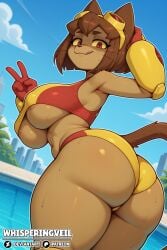 1girls 2026 5_fingers ai_generated anthro areola_slip artist_name ass big_ass big_breasts big_butt bikini blue_sky bob_cut breasts brown_body brown_fur brown_hair bubble_ass bubble_butt busty butt cat cat_ears cat_girl cat_tail catgirl child_bearing_hips curvaceous curvy curvy_body curvy_female curvy_figure dat_ass day deviantart_logo domestic_cat dumptruck_ass dumptruck_butt enormous_ass enormous_breasts enormous_butt enormous_thighs eyelashes felid feline felis female female_focus female_only fluffy_tail furry gameoverse gauntlets gigantic_ass gigantic_breasts gigantic_butt gigantic_thighs glistening glistening_ass glistening_body glistening_breasts glistening_butt glistening_fur glistening_legs glistening_thighs glitch_productions gloves goggles goggles_on_head hand_behind_head hi_res hourglass_figure hourglass_figured_female huge_ass huge_breasts huge_butt huge_hips huge_thighs illustrious_(stable_diffusion) kit_(gameoverse) kit_bodega large_ass large_breasts large_butt licking_lips long_tail looking_at_viewer looking_back looking_back_at_viewer mammal massive_ass massive_breasts massive_butt massive_thighs medium_hair navel nipple_outline outside patreon_logo poolside red_eyes red_gloves round_ass round_butt skimpy skimpy_bikini skimpy_swimwear smile solo solo_focus stable_diffusion swimming_pool thick_ass thick_butt thick_thighs thunder_thighs tongue tongue_out underboob voluptuous voluptuous_anthro voluptuous_female water watermark wet wet_ass wet_body wet_breasts wet_butt wet_fur wet_legs wet_thighs whiskers whisperingveil wide_hipped_anthro wide_hipped_female wide_hips yellow_sclera