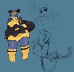 artesjsc big_breasts breasts cleavage female furry huge_breasts nipples tagme thick_thighs wide_hips