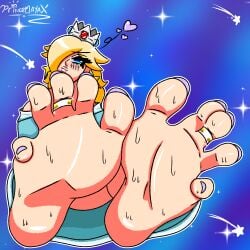 2d_(artwork) barefeet barefoot crown feet feet_fetish feet_focus foot_fetish foot_worship nintendo painted_toenails princemayansfw princess_rosalina purple_toenail_polish purple_toenails rosalina soles soles_female soles_fetish soles_focus sweat sweatdrop sweaty_feet sweaty_female_feet toe_ring toe_rings toenail_polish toenails toes toes_spread