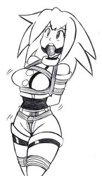 ball_gag bondage clothed femsub gag mega_man mega_man_legends raya100 rockman_dash roll_caskett rope