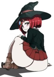 :3 danganronpa danganronpa_v3 edit red_hair shimetta_masuta skirt straight_hair wide_hips witch witch_hat yumeno_himiko