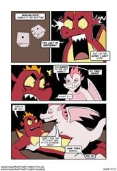 anthro ass bet comic dialogue dragon duo english_text fizzle_(mlp) friendship_is_magic garble_(mlp) hasbro hi_res male male/male my_little_pony nude text tolok url