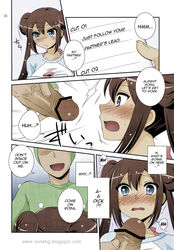 blue_eyes blush brown_hair comic penis pokemon pokemon_bw2 pokestar_studios rosa_(pokemon)