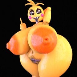 3d absurd_res adri164 animatronic areola armpit_hair avian big_breasts bird bodily_fluids body_hair breasts chicken curvy_female curvy_figure dripping female five_nights_at_freddy&#039;s five_nights_at_freddy&#039;s_2 galliform gallus_(genus) gesture gilf_toy_chica hairy hairy_pussy hand_gesture happy_trail hi_res huge_breasts huge_thighs hyper hyper_breasts hyper_thighs looking_aside machine middle_finger orange_areola phasianid pubes pubic_tattoo robot saliva saliva_drip saliva_on_tongue scottgames sharp_teeth smile solo sweat sweaty_body sweaty_breasts sweaty_legs sweaty_thighs teeth thick_thighs toy_chica_(fnaf) wide_hips yellow_body