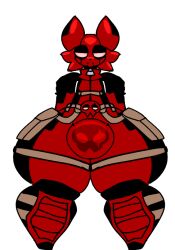 artist_self-insert crazyassfox22 deadpool marvel marvel_comics null_bulge pockets proxpool_(crazyassfox22) proxy_(crazyassfox22) skull_tattoo spandex thick_thighs unrealistic_proportions utility_belt wide_hips