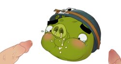 3boys angry_birds angry_birds_toons bad_piggies corporal_pig cum cum_in_mouth gay helmet male male/male male_only penis pig rovio suina super_awesome sus_(pig) tears zoophilia