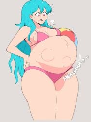 alternate_version_available beach_ball fetal_movement jakejaccobus lami_korii pregnant swimsuit