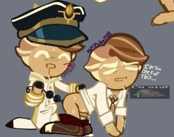 2025 2boys ^q^ almond_cookie almond_cookie_(commissioner_of_parfaedia) anal_beads anal_beads_in_ass anal_beads_pull aroused aroused_male aroused_smile blush boner boner_under_clothes cookie_run cookie_run_ovenbreak detective digital_media drooling erect_penis erection erection_under_clothes gloved_hands gloves imminent_anal imminent_sex male male_focus male_only official_alternate_costume penis popipoing pulled_down_pants selfcest semi-clothed source sweat sweatdrop sweating sweaty_body tagme unprofessional_behavior