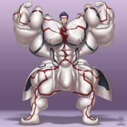 aogami_(smt) bodybuilder bulge hyper male male_only muscles muscular muscular_arms muscular_male muscular_thighs regnar shin_megami_tensei