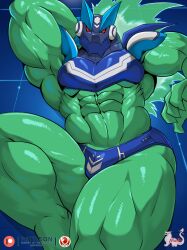 bara mega_man_star_force muscular muscular_male omega-xis